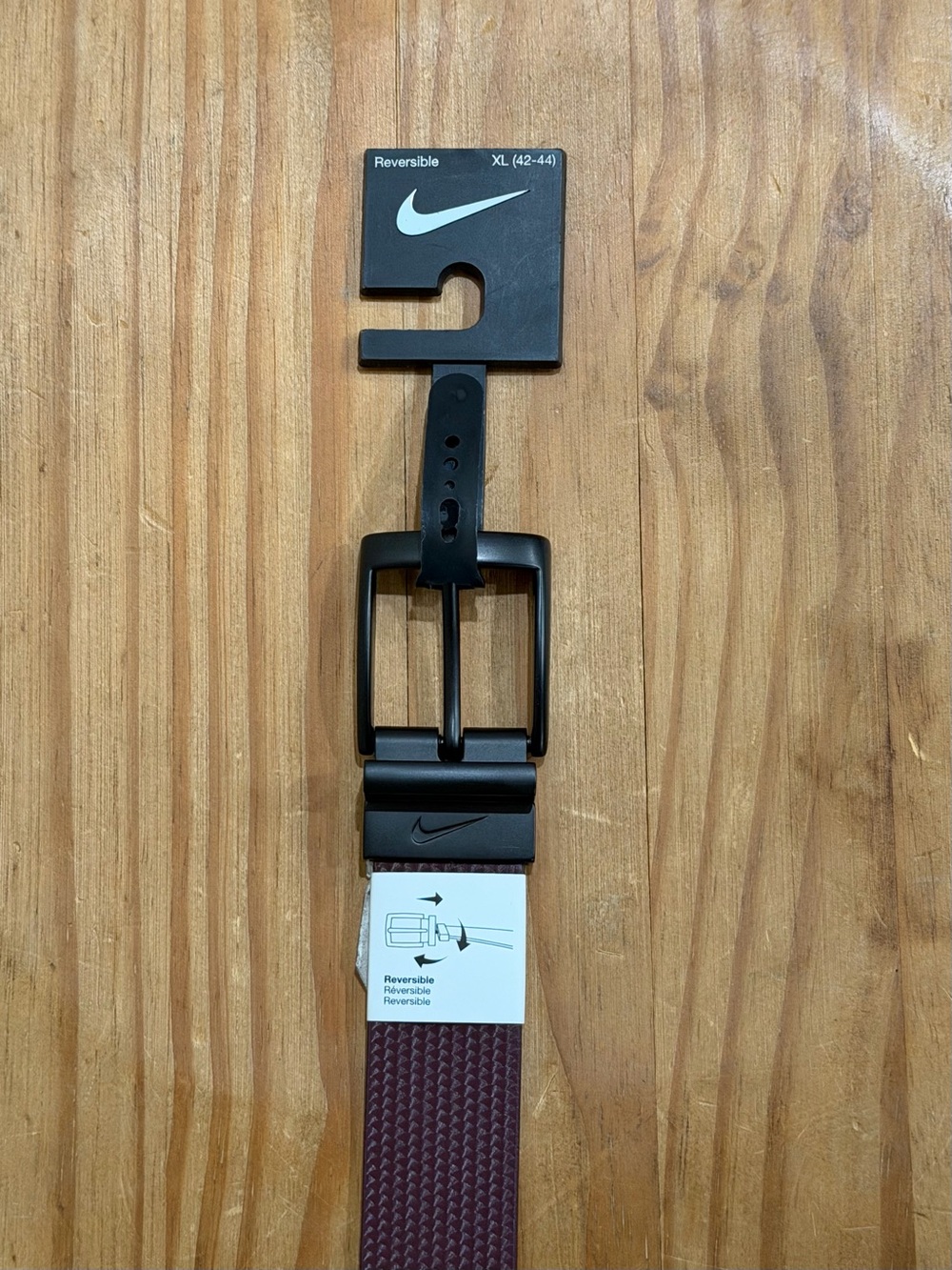 NWT Nike Reversible Synthetic Leather Belt
